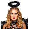 Карнавална диадема - Черен ангелски ореол 8638U