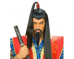 Карнавална брада с мустаци за самурай 0855J