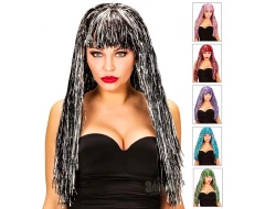 Двуцветна холограмна перука A6077