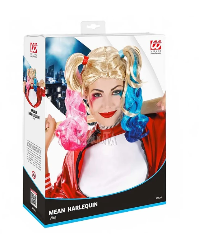 Карнавална перука - Harley Quinn 46926