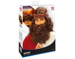 Карнавална перука с брада на Исус Христос J6262