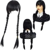 Карнавална перука на Уензди Адамс /Wednesday Addams/