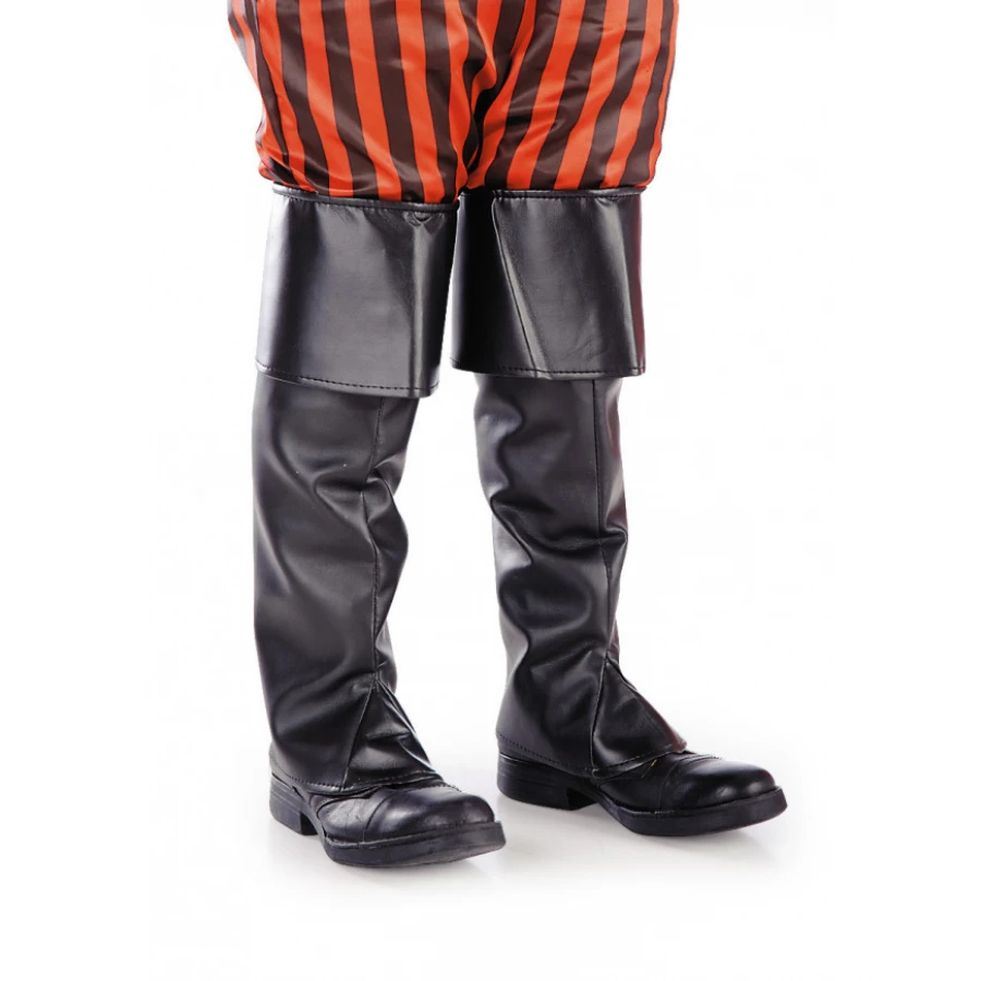 Черни калцуни за Дядо Коледа – изкуствена кожа