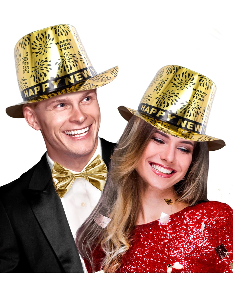Златна шапка с надпис Happy New Year