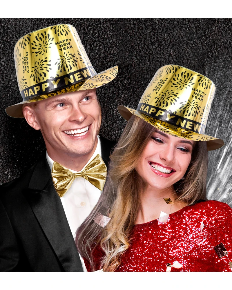 Златна шапка с надпис Happy New Year