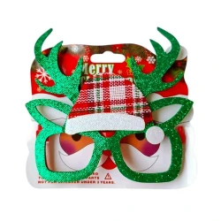 Коледни очила с рогца и шапка
