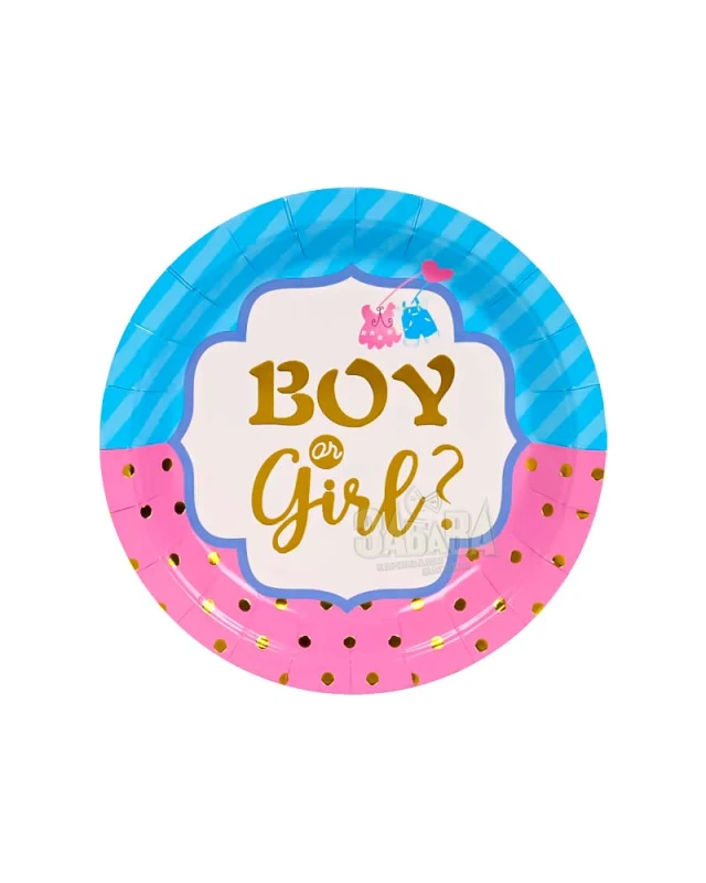 Парти чинии - Boy or Girl 18см 55986