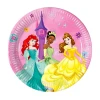 Парти чинийки Disney Princess – комплект от 8 броя лицензирани хартиени чинии с изображения на принцеси от Дисни