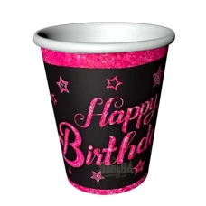 Парти чашки - Happy Birthday 8бр