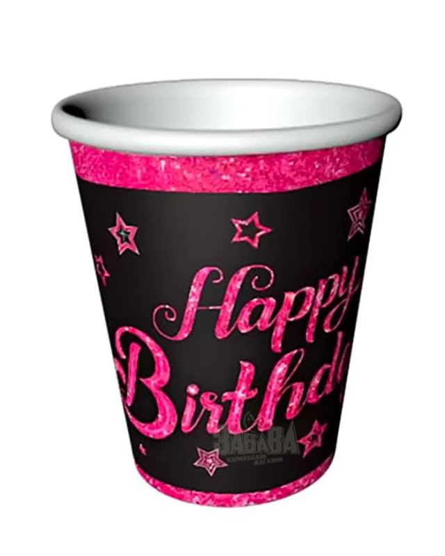 Парти чашки - Happy Birthday 8бр