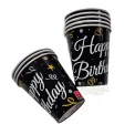Парти чашки - Happy Birthday 8бр
