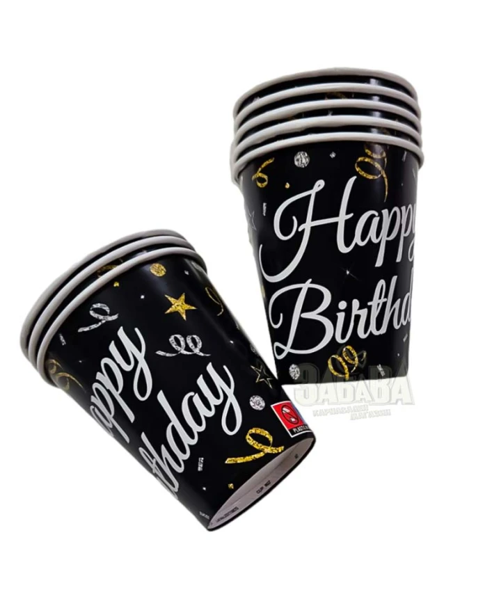 Парти чашки - Happy Birthday 8бр