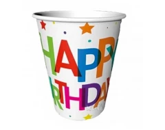Парти чаши - Happy Birthday 8бр.