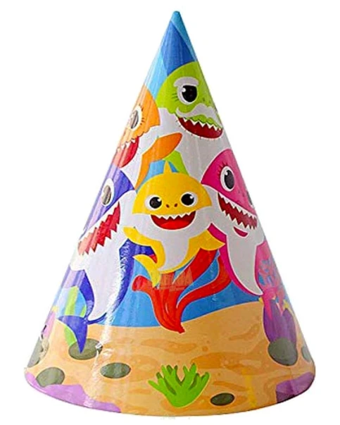 Парти шапки с Baby Shark 5бр