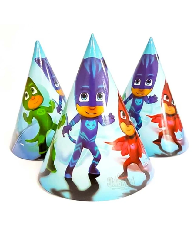 Парти шапки - PJ Masks 5бр
