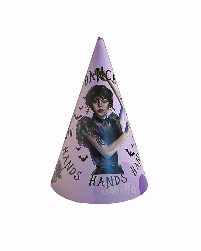 Парти шапки с Wednesday Addams 5бр