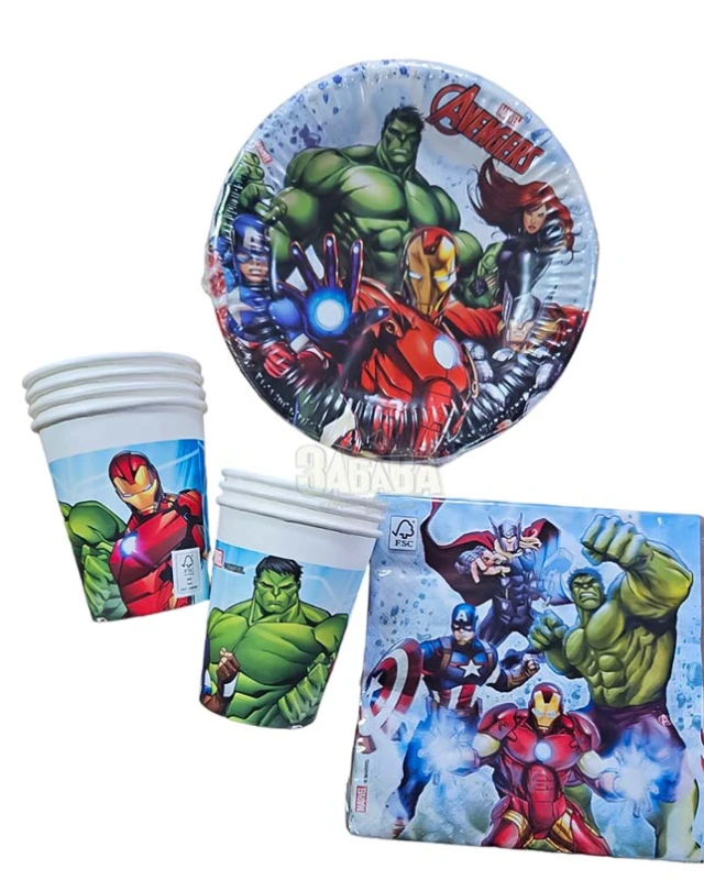 Парти сет - Отмъстителите/Avengers/ 36бр