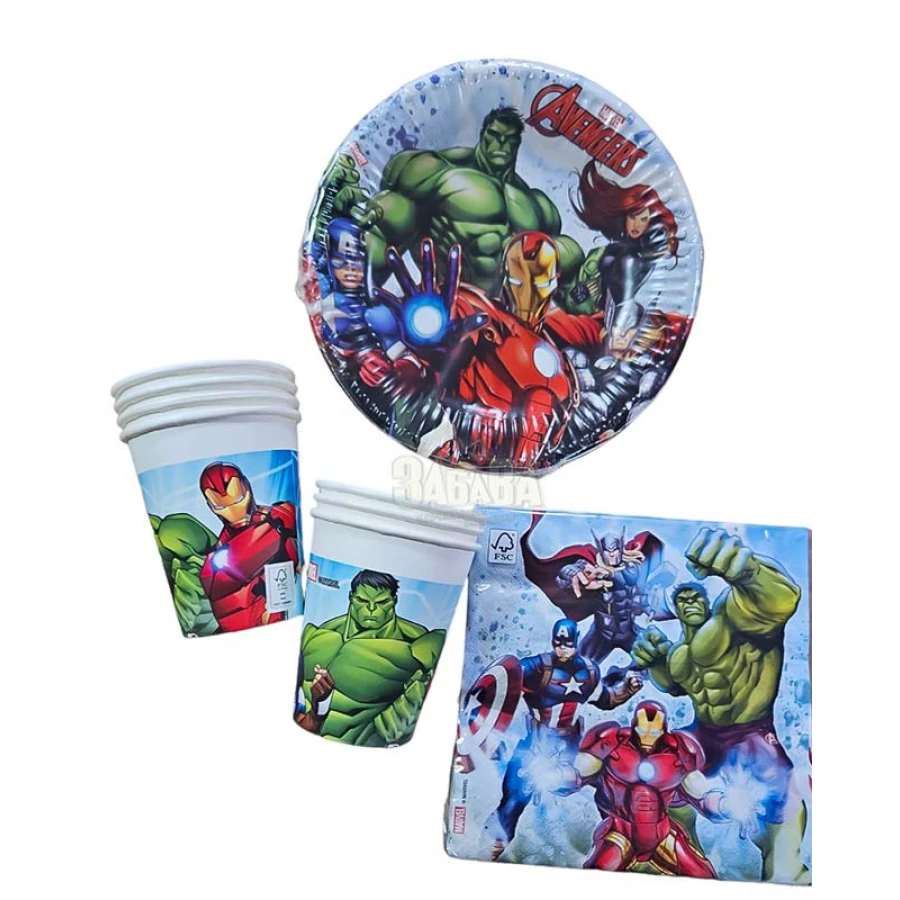 Парти сет - Отмъстителите/Avengers/ 36бр