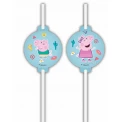 Парти сламки - Peppa Pig 4бр
