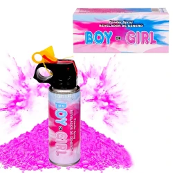 Парти спрей - Boy or Girl в розов цвят 55716