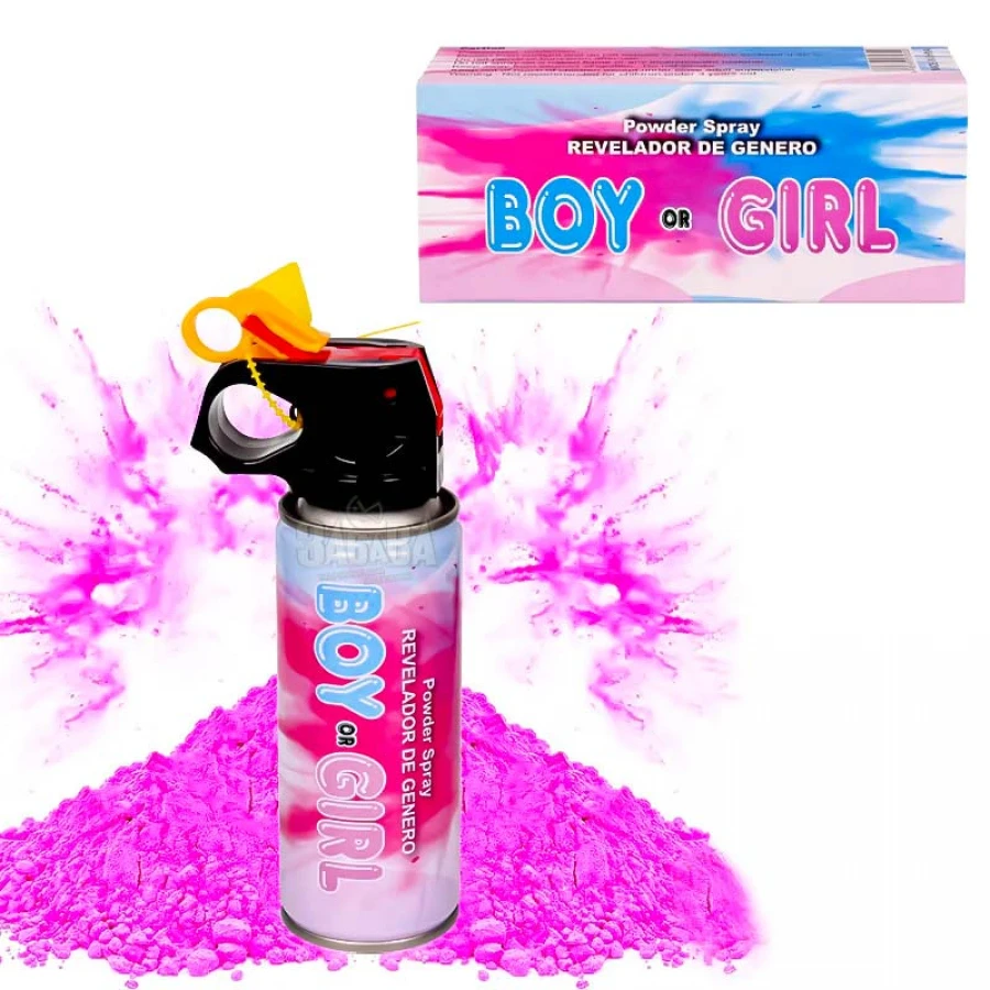 Парти спрей - Boy or Girl в розов цвят 55716