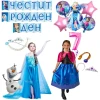 Комплект за рожден ден Леденото кралство с костюми на Елза и Анна, банер, балони и Олаф