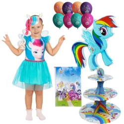 Комплект за рожден ден Малкото пони (My Little Pony) с костюм, балони и украса