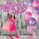 Детски парти комплект Батгърл с костюм, розов надпис Happy Birthday, балони и фолиева фотостена