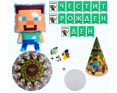 Комплект за украса на рожден ден в детската градина - Minecraft