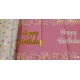 Парти покривка - Happy Birthday в розов цвят