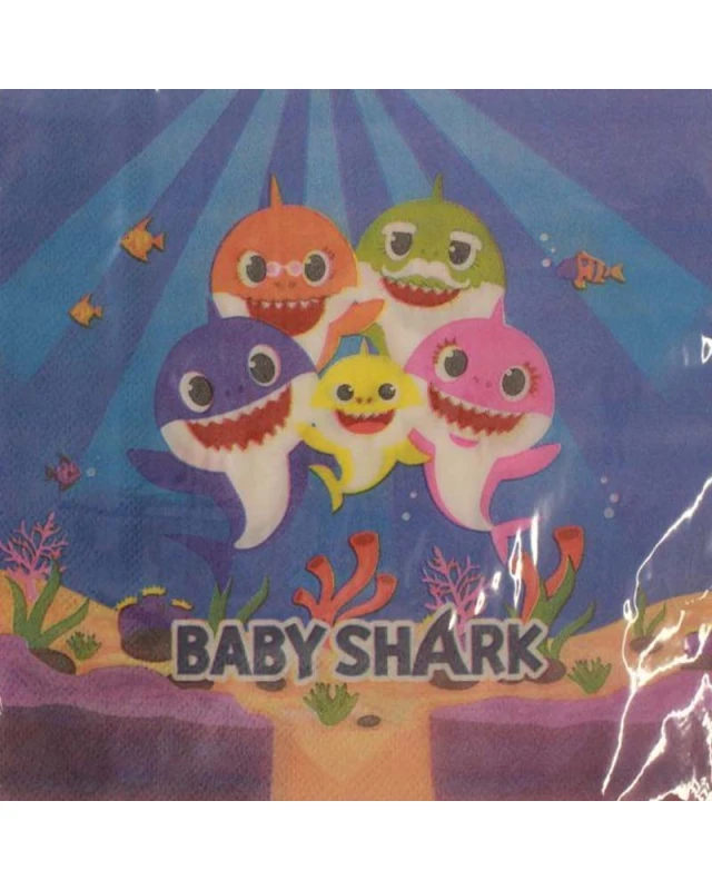 Парти салфетки Baby Shark 20бр