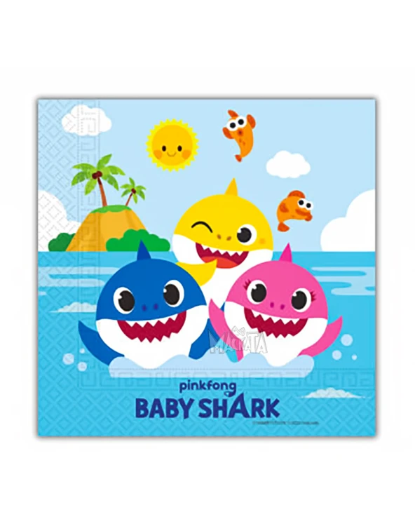 Парти салфетки - Baby shark 20бр