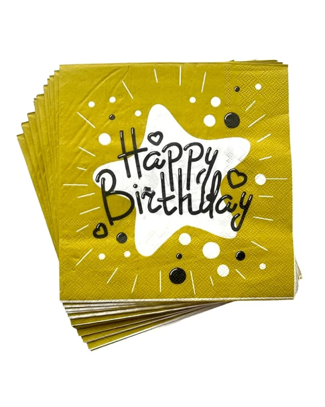 Парти салфетки - Happy Birthday 20бр