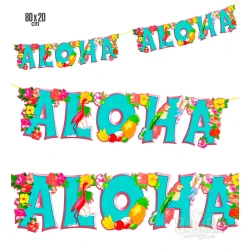 Парти украса - Банер ALOHA 02484