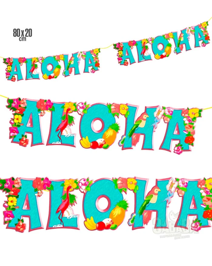 Парти украса - Банер ALOHA 02484