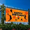 Банер Happy Birthday баскетбол текстилен 70x100 см