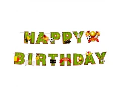 Парти банер „Happy Birthday“ – Футбол