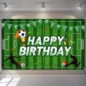 Банер Happy Birthday „Футбол с купа“