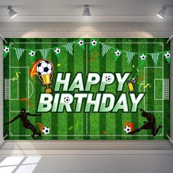 Банер Happy Birthday „Футбол с купа“