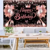 Банер Happy Birthday с корона текстилен 70x100 см