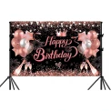 Банер Happy Birthday с корона