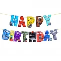 Парти банер „Happy Birthday“ – Маккуин Светкавицата