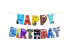 Парти банер „Happy Birthday“ – Маккуин Светкавицата