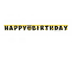 Парти украса - банер Happy Birthday Малък строител