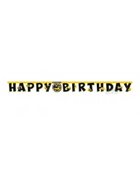 Парти украса - банер Happy Birthday Малък строител