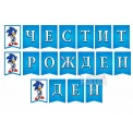 Парти украса - банер със Соник