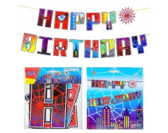 Парти банер „Happy Birthday“ Спайдърмен