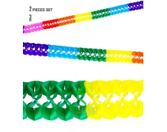 Парти украса - многоцветни гирлянди 2бр 05333