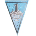Парти флагчета 1st Birthday в син цвят