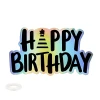 Парти табела Happy Birthday с холограмен ефект